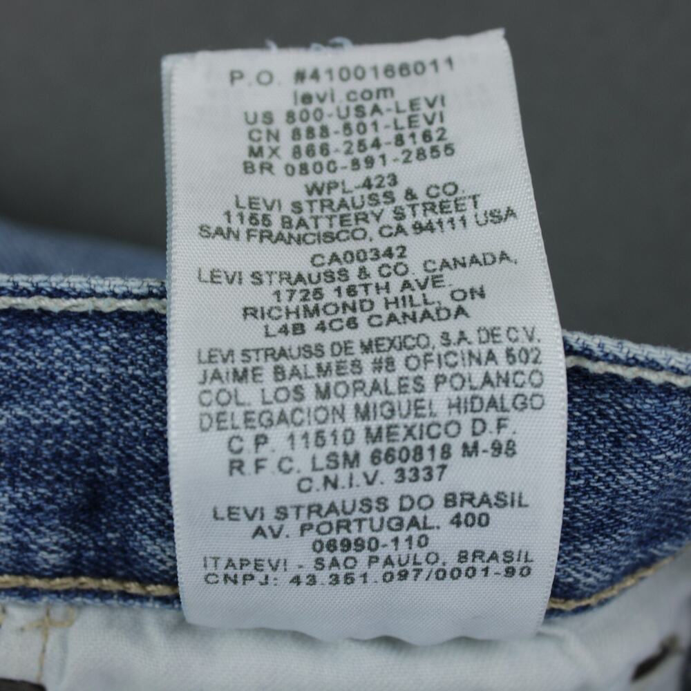 Levi’s 501 Jeans Vintage 90s Straight Leg Mens 42x32 Blue - Picture 3 of 10